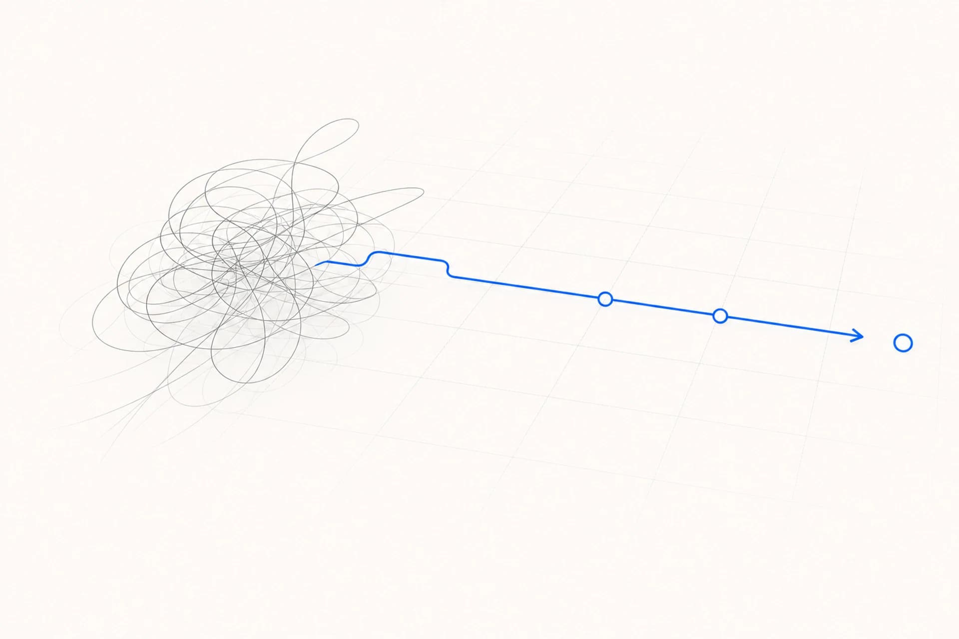 A tangled dependency trace becoming one ordered recovery route.
